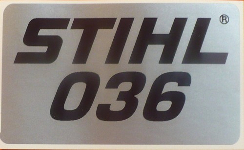 036 decalcomania per motosega - 036,