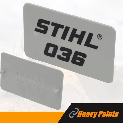 Targa nome stihl 036 etichetta - nome,
